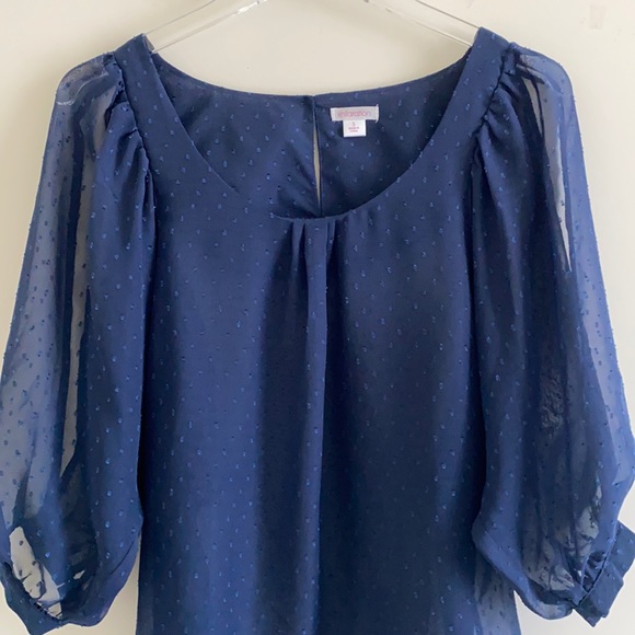 Xhilaration Sheer Open Sleeve Top - Picture 10 of 16